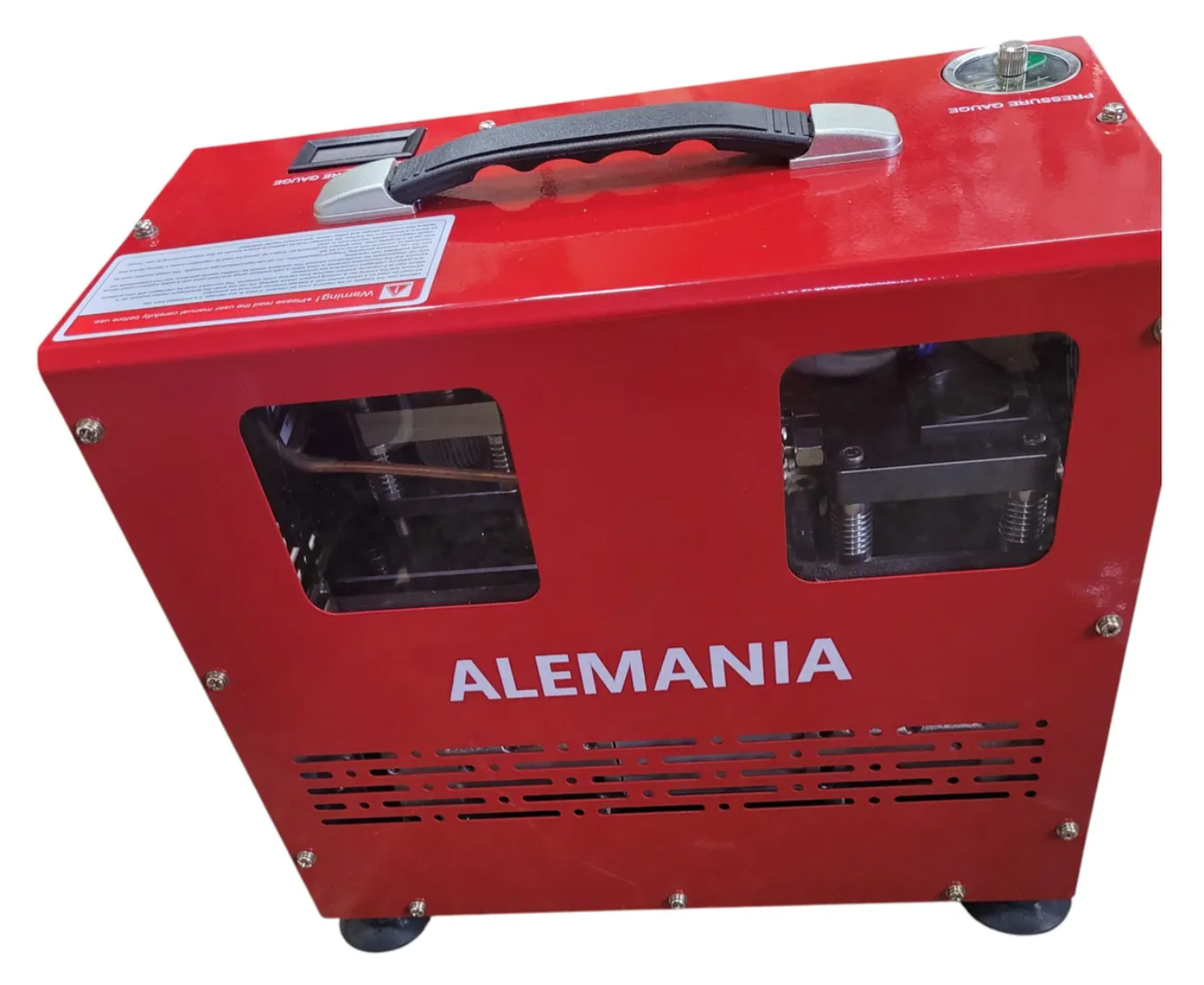 Compresor Pcp De 2 Pistones Marca Alemania Rojo