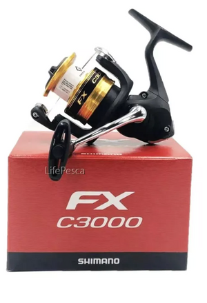 Reel frontal Shimano FX FC C3000 derecho/izquierdo color negro