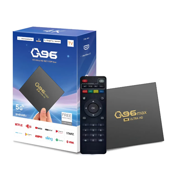 Tv Box Android 14.0 Smart Tv Q96 Max 4k Ultra Hd Streaming Color Negro