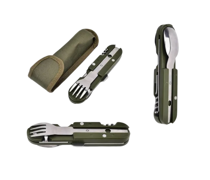 Cubiertos Servicio Camping S607 - Militar - Hiking Outdoor