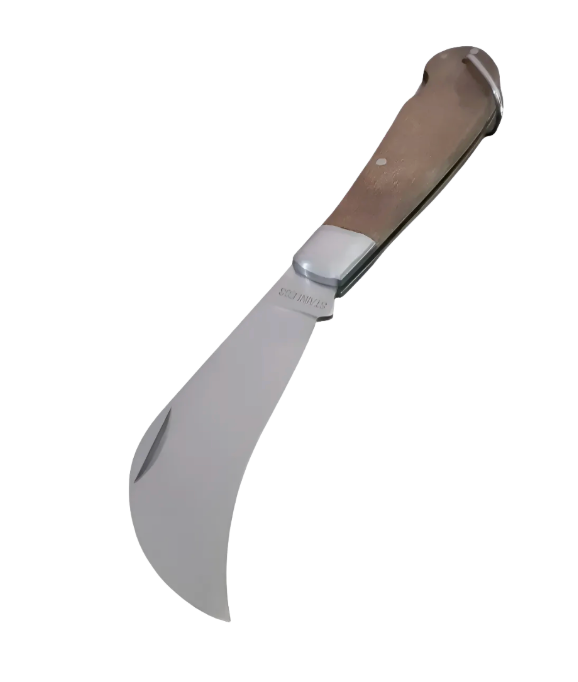 Navaja Grande Cuchillo Corvo Cortapluma Marrón