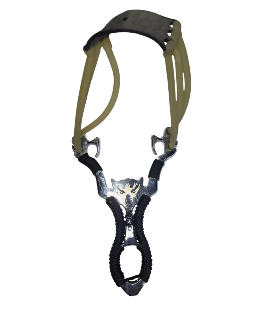 Resortera, Tira China, Onda De Metal Para Caza, Camping - Plateado