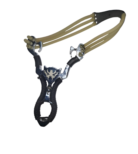 Resortera, Tira China, Onda De Metal Para Caza, Camping - Plateado