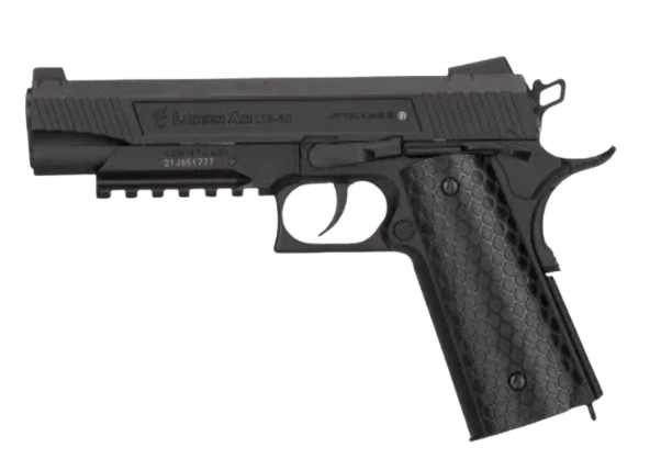 Pistola Lancer Tactical Cobra 1911 Blowback / Hiking Outdoor Negro 45 Mm