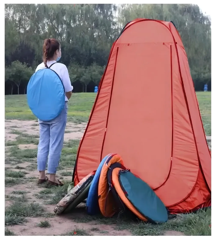 Carpa Baño Camping Vestidor Portatil + Ducha Camping Portati Color Verde