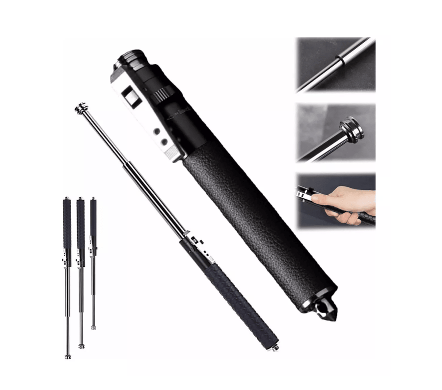 Bastón Retráctil Automático 40cm / Defensa Personal / Hiking - hiking outdoor Chile - Bastón Retráctil Automático 40cm / Defensa Personal / Hiking - hiking outdoor Chile - MILITAR -