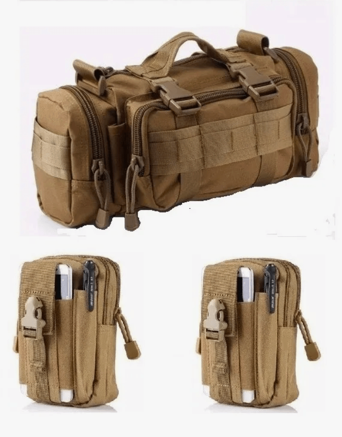 Bolso Poush Molle + Banano Tactico Militar / Hiking Outdoor Negro / OFERTA - hiking outdoor Chile - Bolso Poush Molle + Banano Tactico Militar / Hiking Outdoor Negro / OFERTA - hiking outdoor Chile - OUTDOOR -