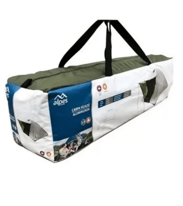 Carpa 4 Personas Doble Techo Aluminizada F Armado + Cob Led Color Gris/celeste - hiking outdoor Chile - Carpa 4 Personas Doble Techo Aluminizada F Armado + Cob Led Color Gris/celeste - hiking outdoor Chile - 