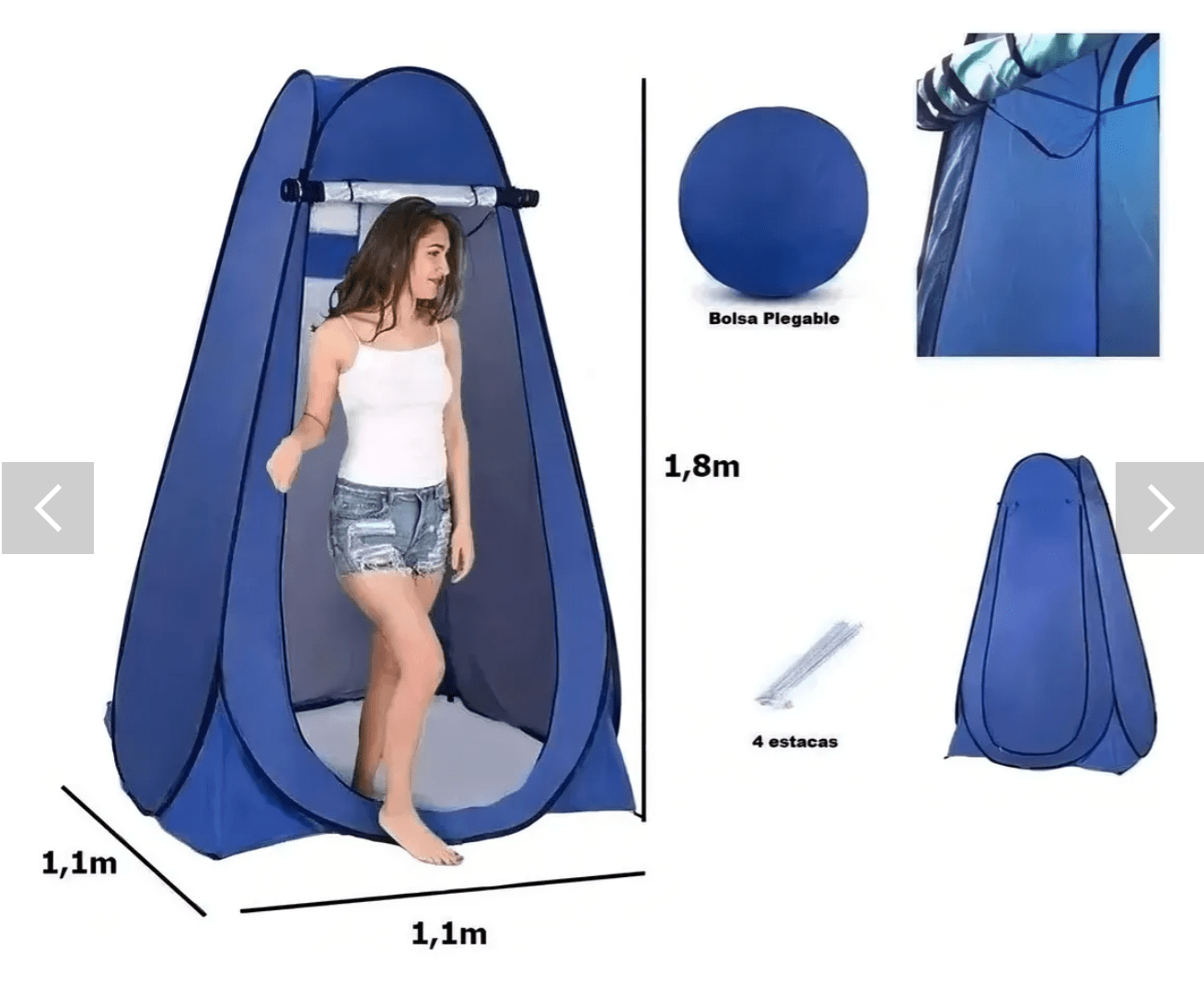 Carpa Baño Camping Vestidor Portatil + Ducha Camping Portati Color Verde - hiking outdoor Chile - Carpa Baño Camping Vestidor Portatil + Ducha Camping Portati Color Verde - hiking outdoor Chile - OUTDOOR -