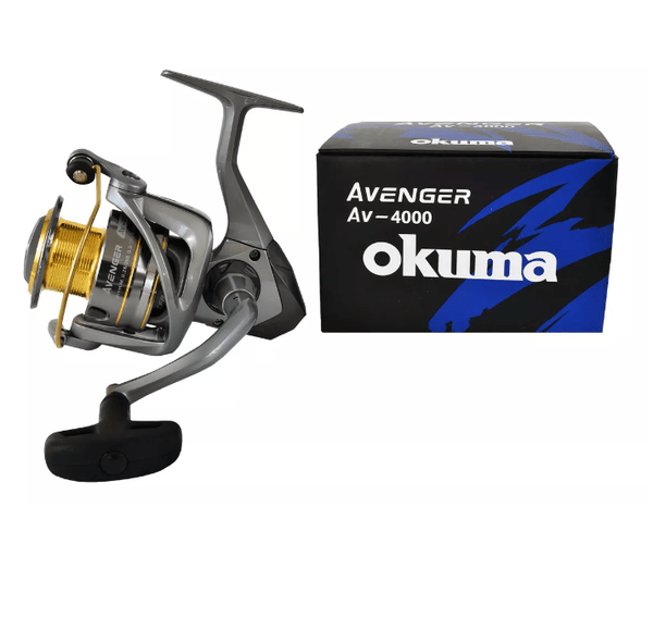 Carrete Reel Okuma Avenger Av-4000 Freno De 17.6 Lb Color Gris/Negro/Dorado Lado de la manija Derecho/Izquierdo - hiking outdoor Chile - Carrete Reel Okuma Avenger Av-4000 Freno De 17.6 Lb Color Gris/Negro/Dorado Lado de la manija Derecho/Izquierdo - hiking outdoor Chile - 