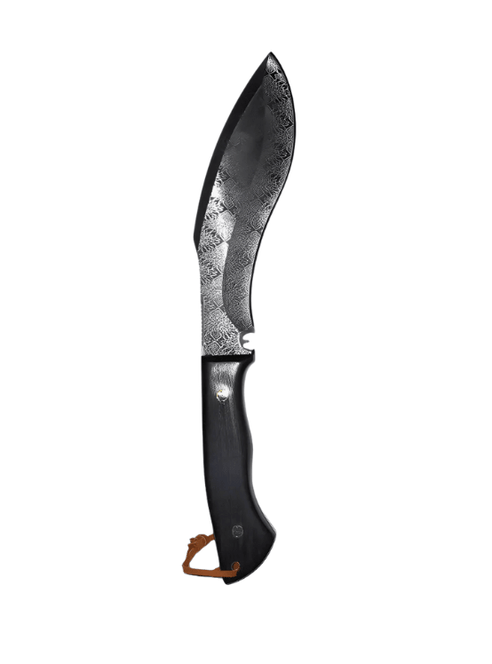 Cuchillo Kukri Wang Damasco Liso Palisandro 3808 - Negro - hiking outdoor Chile - Cuchillo Kukri Wang Damasco Liso Palisandro 3808 - Negro - hiking outdoor Chile - Oferta -
