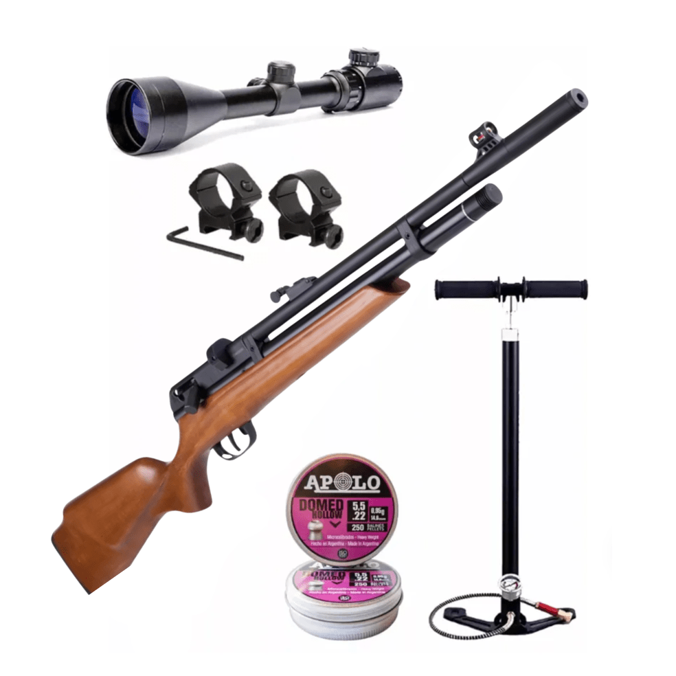 PACK RIFLE PCP BEEMAN RAIDER + MIRA TELESCOPICA  + BOMBIN