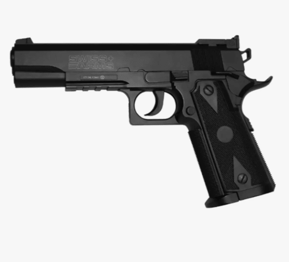 Pistola De Co2 Gas Comprimido Semi Automatica De Aluminio Calibre 4.5 Mm Color Negro | HikingOutdoor