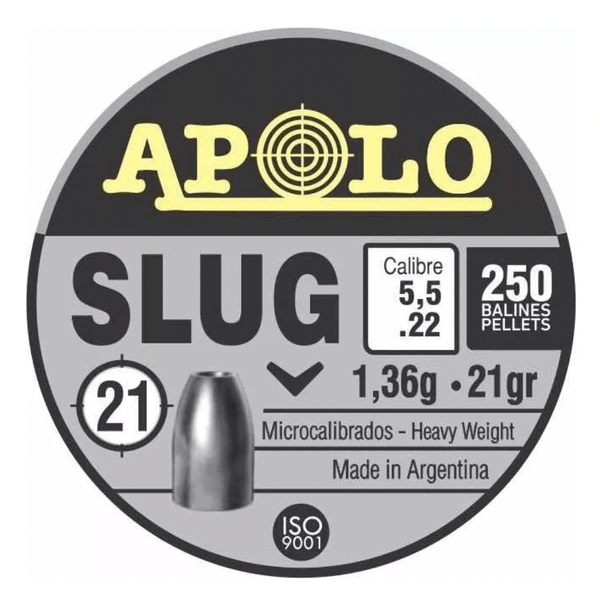 Poston Apolo Slug 5,5 / 250u 21 Grains | 25 Grains / Hiking Outdoor - hiking outdoor Chile - Poston Apolo Slug 5,5 / 250u 21 Grains | 25 Grains / Hiking Outdoor - hiking outdoor Chile - 