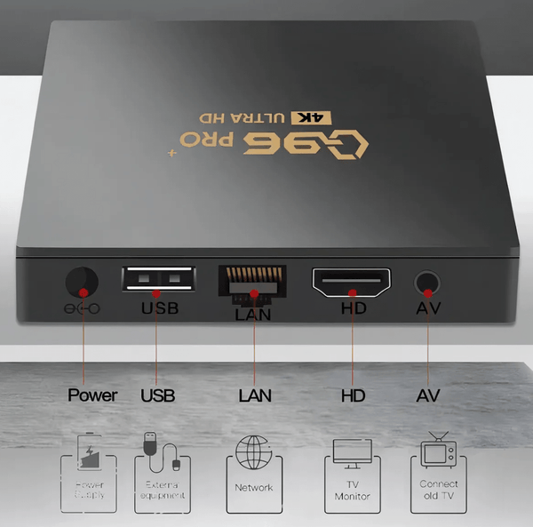 Q96 Max TV Box Android 14.0 8GB 128GB 4K Ultra HD Wi-Fi HDMI Control Remoto - hiking outdoor Chile - Q96 Max TV Box Android 14.0 8GB 128GB 4K Ultra HD Wi-Fi HDMI Control Remoto - hiking outdoor Chile - Oferta -
