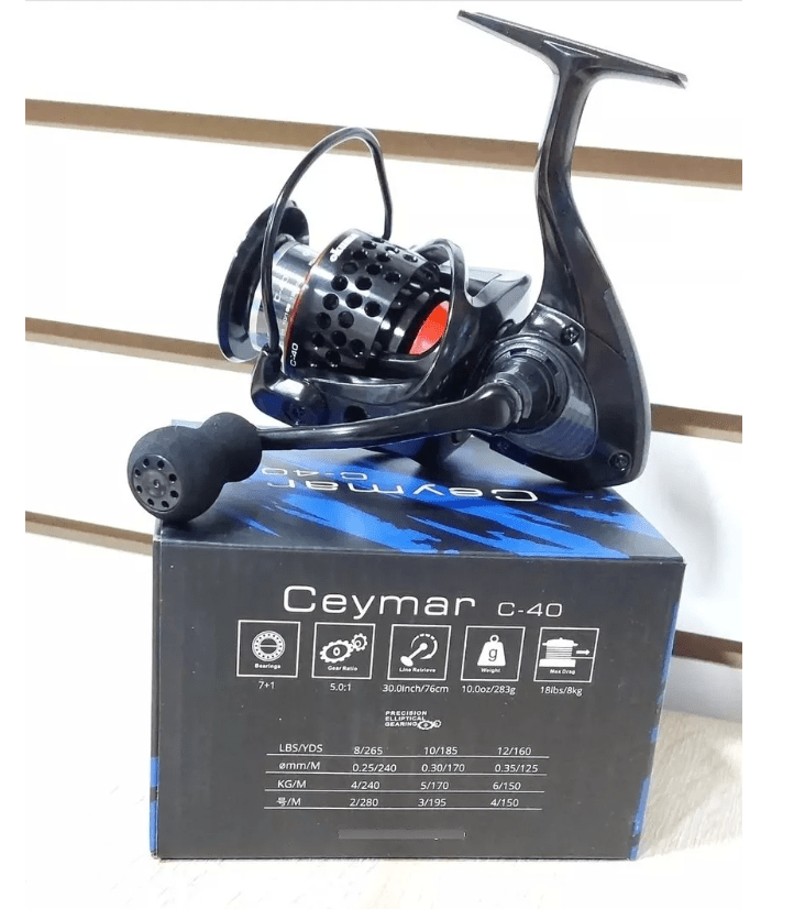 okuma c40 reel Ceymar A Spinning Reels Baitfeeder ODT Reel frontal Okuma Ceymar C-40