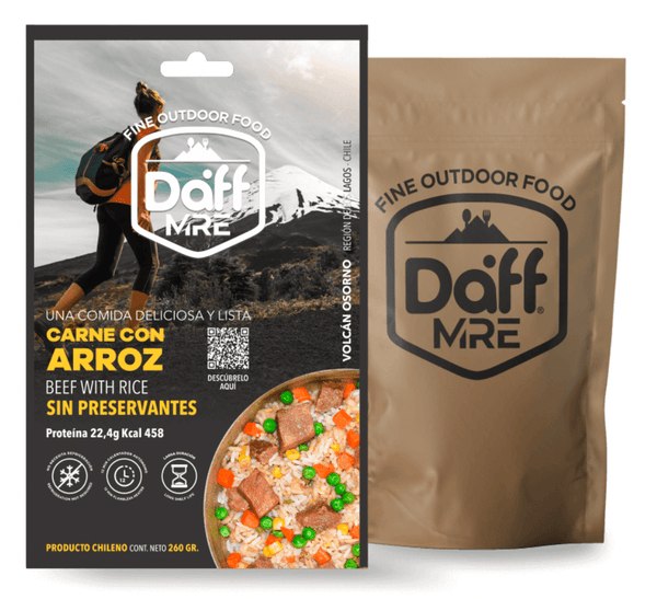 ARROZ CON CARNE / ALIMENTO DAFF - hiking outdoor Chile - ARROZ CON CARNE / ALIMENTO DAFF - hiking outdoor Chile - OUTDOOR -