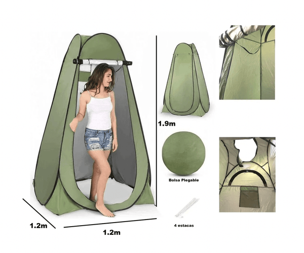 Carpa Caseta Baño Vestidor Portatil Camping - hiking outdoor Chile - Carpa Caseta Baño Vestidor Portatil Camping - hiking outdoor Chile - OUTDOOR -