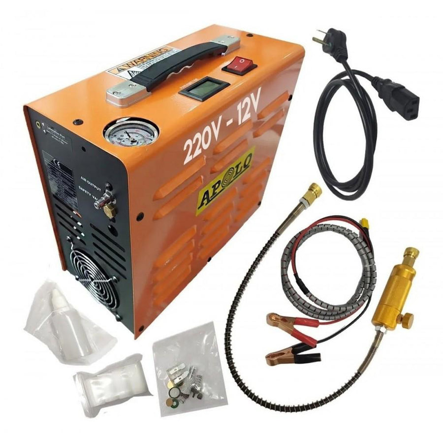 Compresor Apolo 300 BAR - Alimentación Dual 12v y 220v - hiking outdoor Chile - Compresor Apolo 300 BAR - Alimentación Dual 12v y 220v - hiking outdoor Chile - 