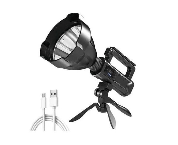 Foco Linterna Led Largo Alcance 600 Metros Usb Trípode Led - hiking outdoor Chile - Foco Linterna Led Largo Alcance 600 Metros Usb Trípode Led - hiking outdoor Chile - ART. CAZA -