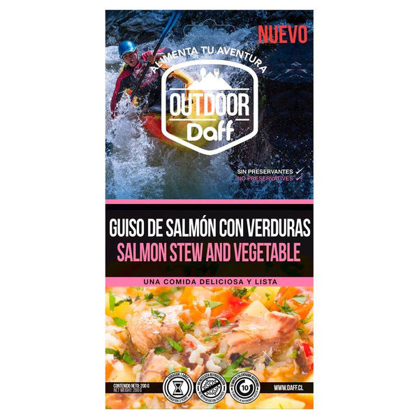 GUISO DE SALMON CON VERDURAS/ALIMENTO DAFF - hiking outdoor Chile - GUISO DE SALMON CON VERDURAS/ALIMENTO DAFF - hiking outdoor Chile - OUTDOOR -