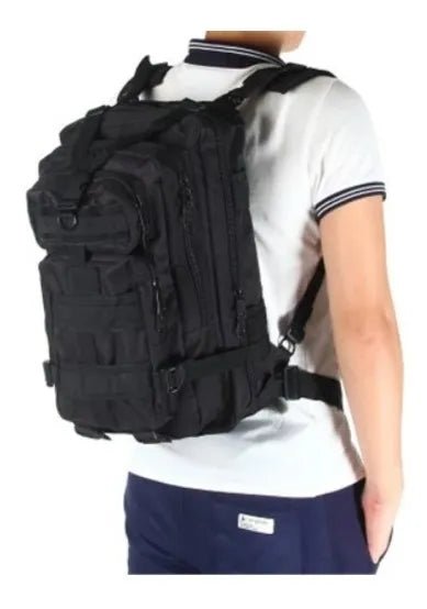 Mochila Militar Negro Táctica 30 Lts / Hiking Outdoor - hiking outdoor Chile - Mochila Militar Negro Táctica 30 Lts / Hiking Outdoor - hiking outdoor Chile - OUTDOOR -