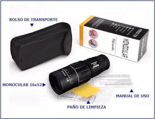 MONOCULAR 16X52 - hiking outdoor Chile - MONOCULAR 16X52 - hiking outdoor Chile - ART. CAZA -