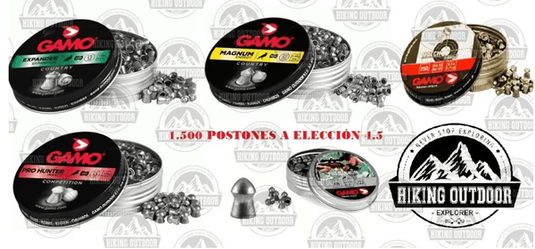 Poston Gamo 4,5 1500 Unidades 6 Latas Rifle - hiking outdoor Chile - Poston Gamo 4,5 1500 Unidades 6 Latas Rifle - hiking outdoor Chile - 