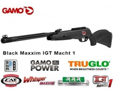 Rifle Gamo Black Maxxim Igt Match 1 - 5.5 - hiking outdoor Chile - Rifle Gamo Black Maxxim Igt Match 1 - 5.5 - hiking outdoor Chile - 