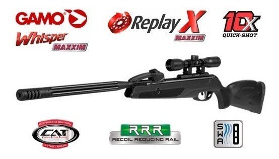 Rifle Gamo Replay 10 Max Igt + Funda + Mira - hiking outdoor Chile - Rifle Gamo Replay 10 Max Igt + Funda + Mira - hiking outdoor Chile - 