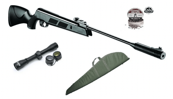 Rifle Nitropiston + Mira 4x32 +funda Poston - hiking outdoor Chile - Rifle Nitropiston + Mira 4x32 +funda Poston - hiking outdoor Chile - ART. CAZA -