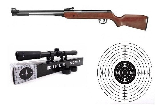 Rifle Poston Wf600 (madera) + Mira + Poston - hiking outdoor Chile - Rifle Poston Wf600 (madera) + Mira + Poston - hiking outdoor Chile - 
